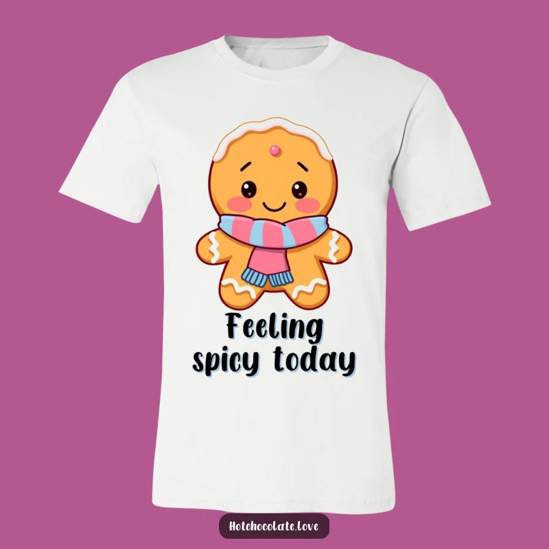 Funny Gingerbread Cookie T-Shirt: Cozy Scarf Humor for Holiday Fans