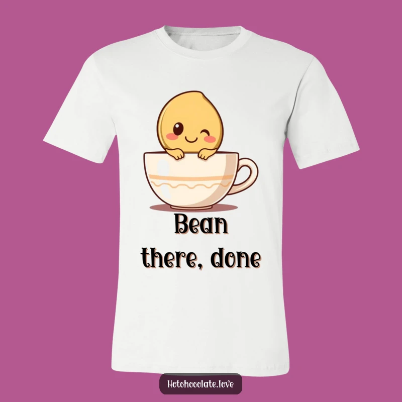 Funny Coffee Bean T-Shirt: Show Your Love for Coffee with a Smile