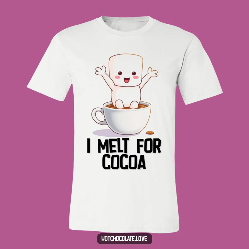 Funny Marshmallow Hot Chocolate Dive T-Shirt - Hilarious Comfort Gift