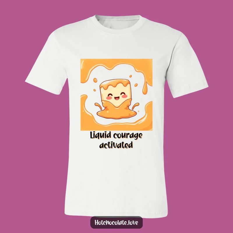 Funny Melting Caramel Cube T-Shirt: Embrace Your Sweet, Chaotic Side Joyfully