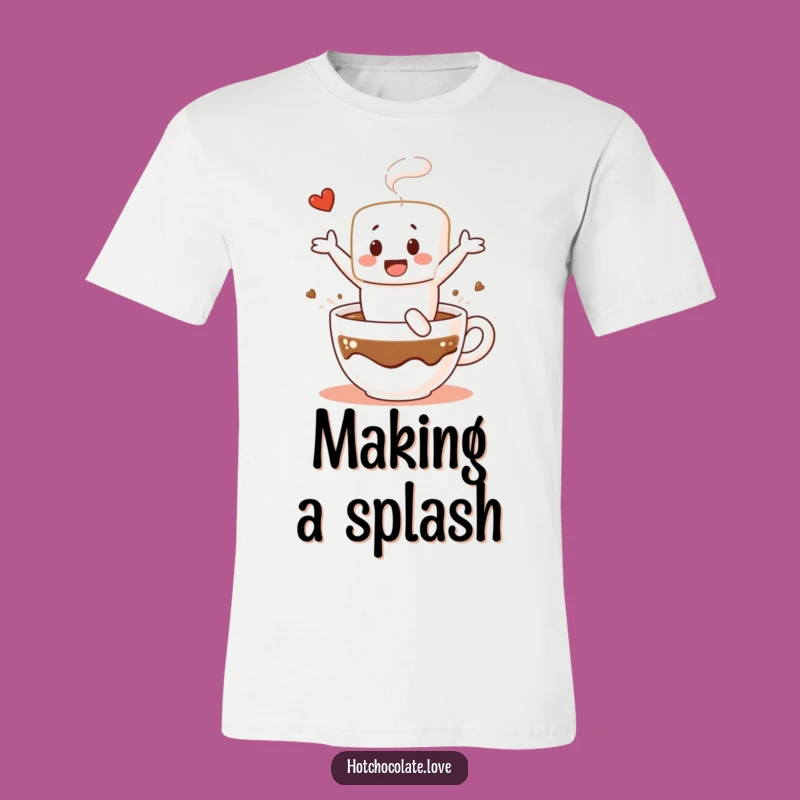 Funny Marshmallow Dive T-Shirt - Cheerful Chocolate Lover Tee, Perfect Funny Gift
