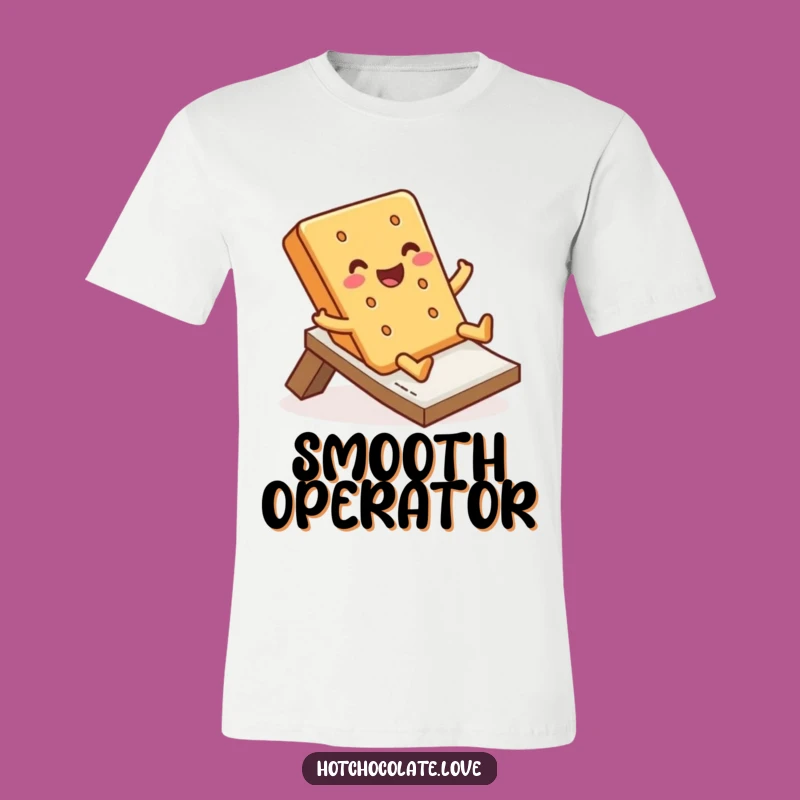 Funny Graham Cracker T-Shirt: Jolly Slide Design, Comfy & Playful Tee