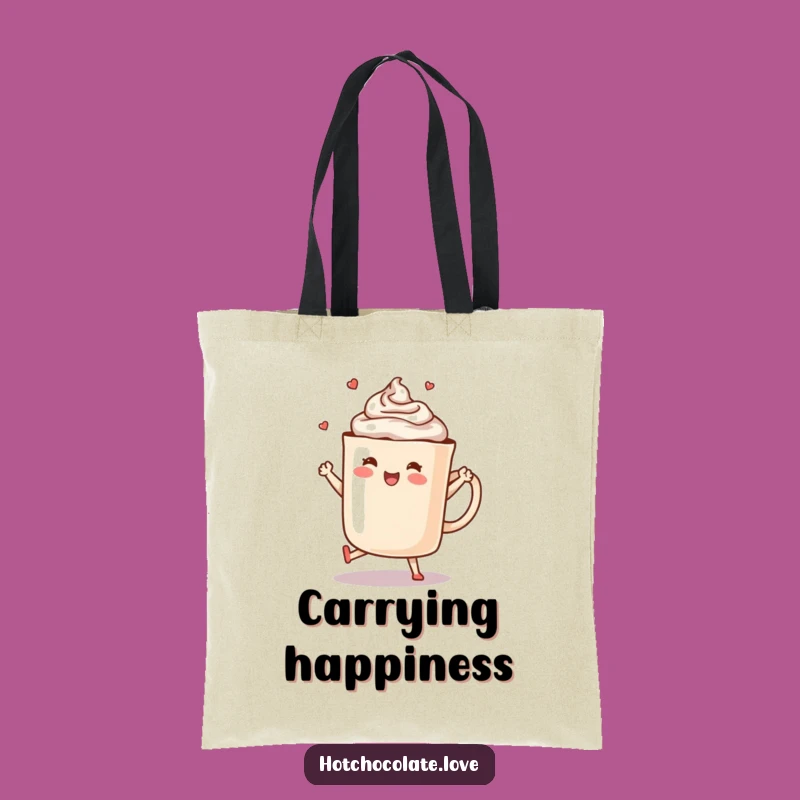 Funny Hot Chocolate Dance Tote Bag - Stylish & Humorous Carryall