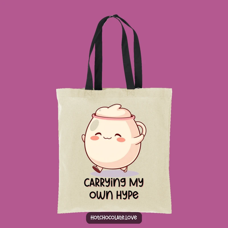 Funny Skipping Mug Tote Bag: Carry Your Enthusiasm Everywhere!