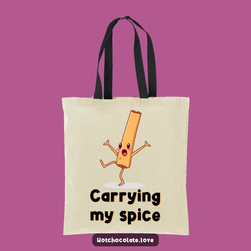Funny Cinnamon Stick Tote Bag: Surprise Cartwheel Style - Chic & Hilarious