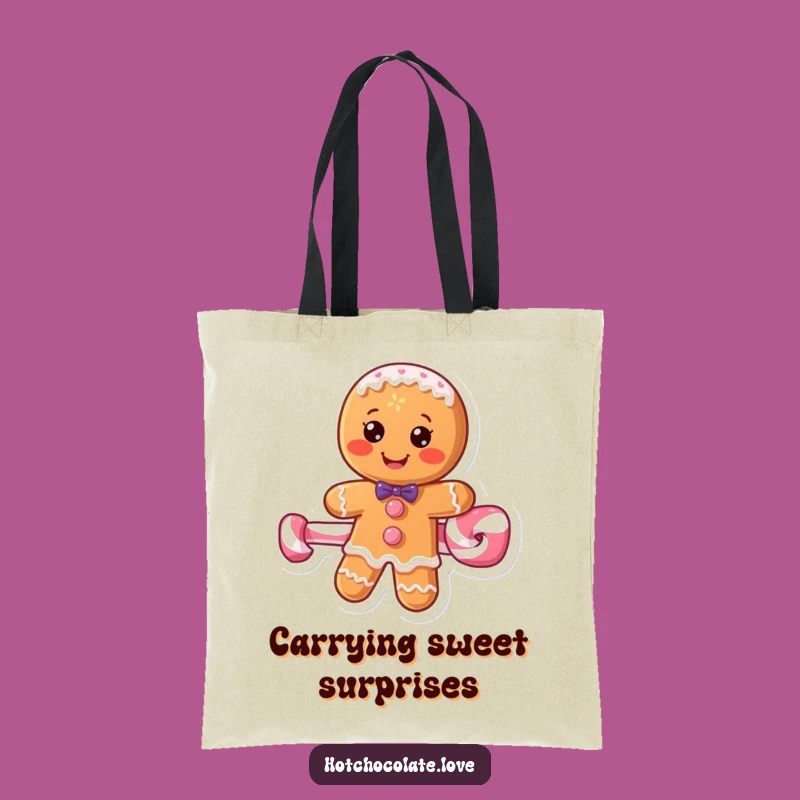 Funny Gingerbread Man Tote Bag - Chic & Hilarious Carry-All Gift Idea