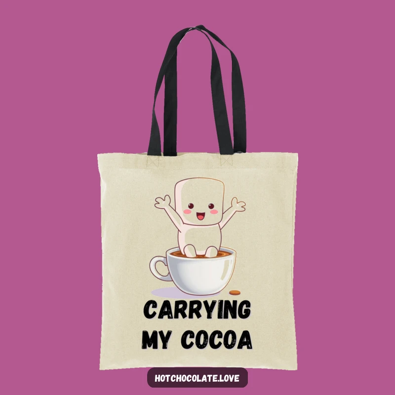 Funny Marshmallow Hot Chocolate Tote Bag - Your Go-To Carry-All Gift