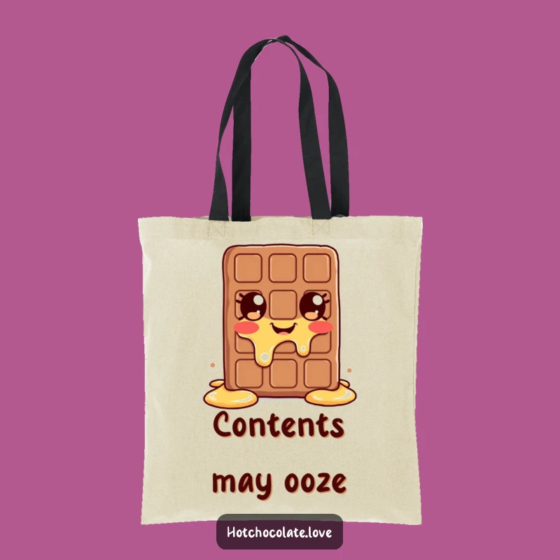 Funny Melting Chocolate Bar Tote Bag: Carry Your Essentials with Sweet Style!