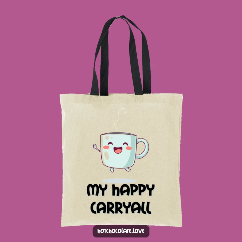 Funny Steaming Mug Tote Bag: Joyful Carryall Gift, Perfect for Daily Errands