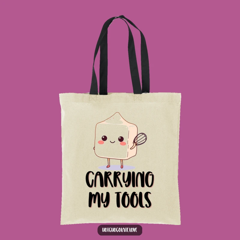 Funny Sugar Cube Whisk Tote Bag - Chic & Practical Baking Gift